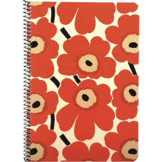 Marimekko Unikko oranssi A5/40 kierrevihko