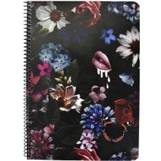 Spiral notebook A5 line pages Uhana Secret Garden