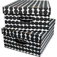 Marimekko Räsymatto musta 2 kpl kotilaatikko