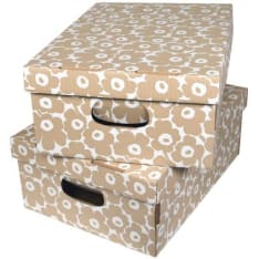 Marimekko Unikko beige 2 kpl kotilaatikko