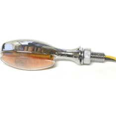 Hyper Micro indicators, chromed metal, orange glass