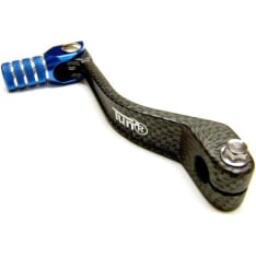 Tec-X Derbi Senda / Aprilia RX,SX 06- / Gilera carbon pattern/blue Gear pedal