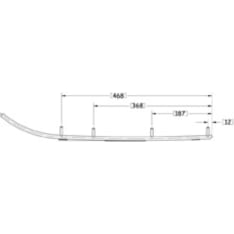 Sno-X ohjauskisko Standard