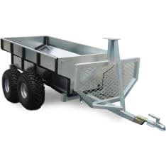 ATV log cart on platform