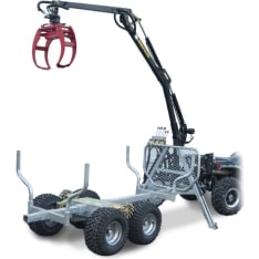 ATV Grapple Crane 350-II tukkikärry hydraulisella vedolla ja vinssillä