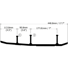 Sno-X Ripper Four ohjari pari 4"
