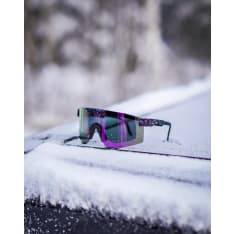 AMOQ Comet Black Splash Lilac Mirror Sunglasses