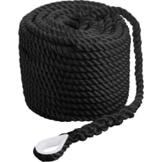 Qvarken Classic 10mm 30m musta ankkuriköysi koussilla