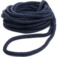 Qvarken Dockline 12mm 6m navy blue mooring rope with loop