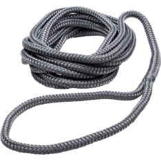 Qvarken Dockline 18mm 15m harmaa kiinnitysköysi silmukalla