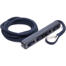 Qvarken Dockline 12mm 4m navy blue mooring rope with spring