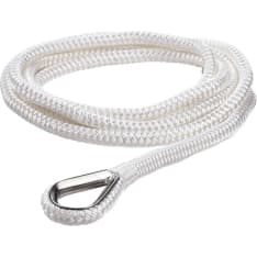 Qvarken Dockline 14mm 6m white mooring rope with hose