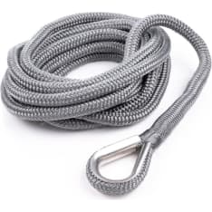 Qvarken Dockline 14mm 6m gray mooring rope with hose