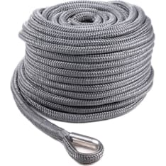 Qvarken Dockline 14mm 40m gray anchor rope with hose