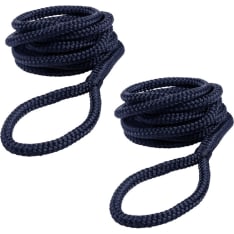 Qvarken 8mm 2m navy blue resting rope 2 pcs