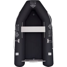 Black Island Light 230 rubber boat with air base black
