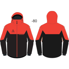 AMOQ Void orange/black sled jacket