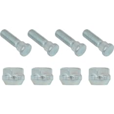Bronco Levikepalan Pultit ja Mutterit 3/8"-24 x 42mm (4kpl)