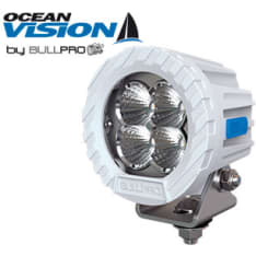 Ocean Vision 9-48V 40W white round LED work light with wide beam