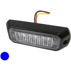 Axixtech 86x27x16mm 12-24V MS3 blue LED flasher