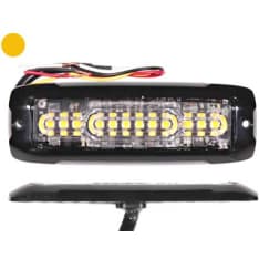 Axixtech 133x45x10mm 12-24V XT12 yellow LED flasher