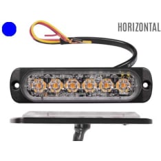 Axixtech 112x28x9mm 12-24V ST6 Blue Horizontal LED Level Indicator