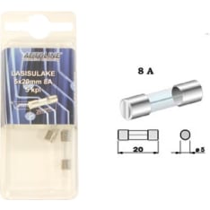 Autoline 5x20mm 8A 5kpl lasisulake