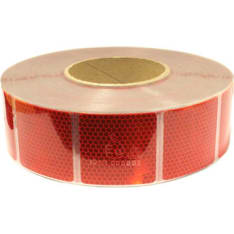 Autoline 50,8mm 50m punainen "pressu" heijastinteippi