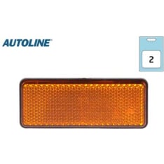 Autoline 96x38mm 2kpl keltainen heijastin liimalla