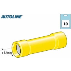 Autoline 3.4mm 10pcs yellow extension connector