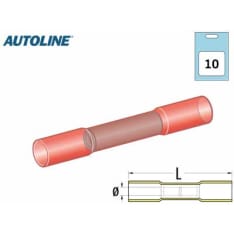 Autoline 0,5-1,5mm 10kpl punainen kutistejatko
