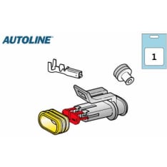 Autoline Superseal 2-osainen naaras liitinrasiasarja