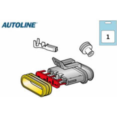 Autoline Superseal 4-osainen naaras liitinrasiasarja