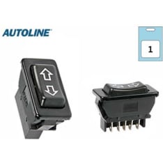 Autoline 12/24V On-Off-On nuolet keinukytkin