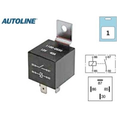 Autoline 12V 40A 4-napainen kytkentärele