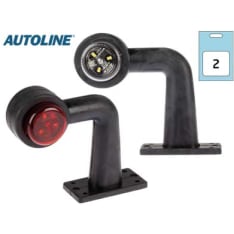 Autoline 12/24V 90° kumivarsi LED äärivalo