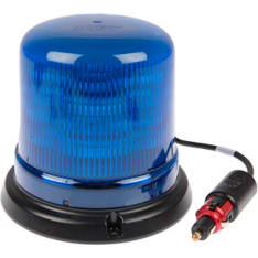 Axixtech 142mm 12-24V b14 blue LED flashing beacon