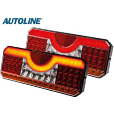 Autoline 12/24V 354x140x58mm oikea LED takavalo
