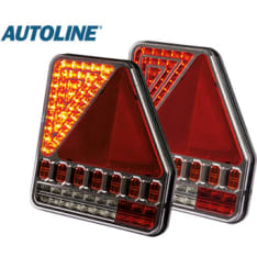 Autoline 12/24V 186x206x31mm oikea LED takavalo