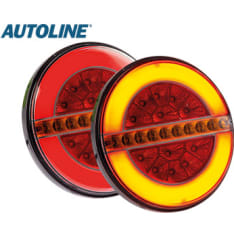 Autoline 12/24V 140x30mm LED takavalo