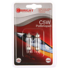 C-Bright C5W 11x38 12V 5W 2kpl polttimo