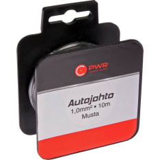 C-PWR Musta 10m 1.0mm2 autojohto