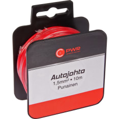 C-PWR Punainen 10m 1.5mm2 autojohto