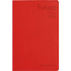 Ajasto Futura Time punainen 2025 kalenteri
