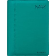 Ajasto Diario Horizontal turkoosi 2026 kalenteri