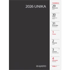 Chronology Poppy black 2026 calendar