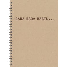 Bara bada bastu A5 muistikirja