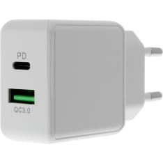 Insmat USB-C/USB-A (PD3.0/QC3.0) 20W verkkolaturi