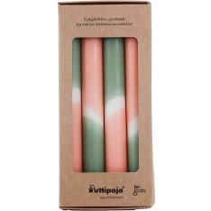 Puttipaja Dip Dye 4 kpl kruunukynttilä