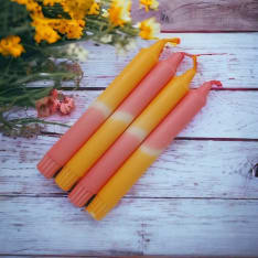 Puttipaja Dip Dye 4 kpl kruunukynttilä